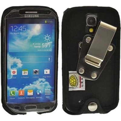 Capa de náilon resistente com clipe para cinto Turtleback Samsung S4 com anel D - Imagem 1 de 4