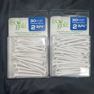 Camisetas de golf Eco Golf - RRT Performance blancas 2 3/4" (2 paquetes de 30) - Imagen 1 de 2
