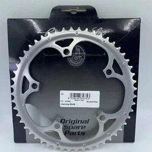 CAMPAGNOLO 135mm BCD 52-tooth Large Alloy Chainring Silver 10-Speed 86 Grams! - Picture 1 of 7