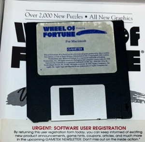 wheel of fortune mac game tek 1992 disk only - Picture 1 of 1