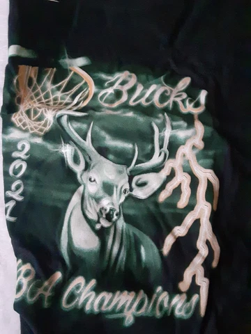 Nike 2021 NBA Finals Bucks Champs Graphic Print T-Shirt MENS Sz 3XL  BRAND NEW Cover