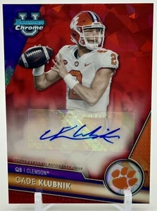 2023 Bowman U Chrome Sapphire CADE KLUBNIK Autograph Red #/5 - Picture 1 of 2