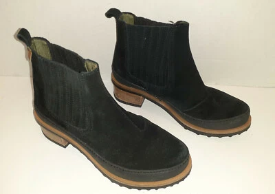 El Naturalista Ankle Boots Womens Size Size 4.5 Kentia Black Suede Excellent - Image 1 of 4