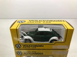 TOMICA DANDY F21 VOLKSWAGEN BEETLE 1200LE POLIZEI CAR -GREEN 1:43- GOOD - 422 - Imagen 1 de 8