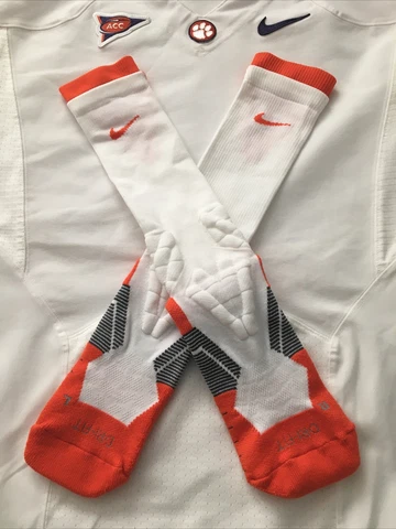 Clemson Football Team Issued Nike Dri-Fit Socks XL Tigers ACC Cover