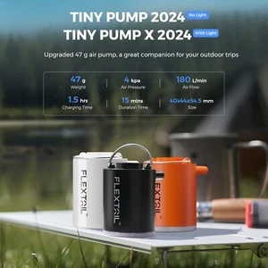 FLEXTAIL Electric Compact Portable Air Pump Device for Outdoor,Camping,Hiking - Picture 1 of 28