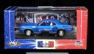 M2 Machines 71 1971 Plymouth Cuda 383 Auto-Drags Collectible Mopar Car 10-06 Blu - Picture 1 of 2