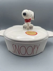 Rae Dunn x Magenta Snoopy Valentine 2024 Covered Casserole Baking Dish - Picture 1 of 2