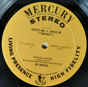 MERCURY SR-90422 MCDOWELL GRIFFES HANSON "BROADCAST ONLY" YELLOW LABEL RFR-1*NM - Picture 1 of 3