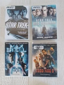 4-Pack Action Packed Adventure DVD Movies Iron Man. Star Trek Max Steel - Picture 1 of 3