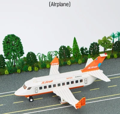 Jeju Air Building Blocks Bricks Airplane - Image 1 of 4