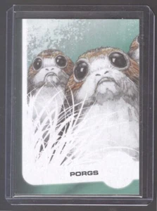 #6 Porgs | 2017 Star Wars Journey to The Last Jedi | Illustrated Character - Picture 1 of 1