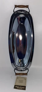 Vintage Heritage House Kromex Serving Tray Mid Century Chrome Oblong NOS - Picture 1 of 9
