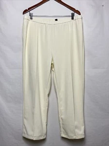 Attitudes by Renee Petite Global Illusions Wide Leg Pants Size L Winter White *H - Picture 1 of 6