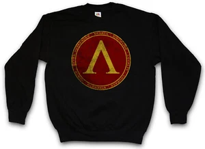 SPARTA PULLOVER Polis Spartaner Spartiaten Logo 300 Leonidas Symbol Schild Sign - Picture 1 of 1