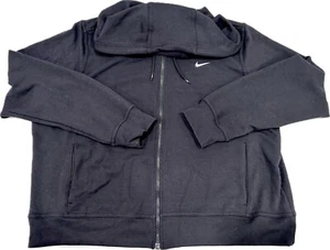 Nike Women's Full Zip Hoodie Jacket Dri-Fit Lightweight Black XL - Picture 1 of 4