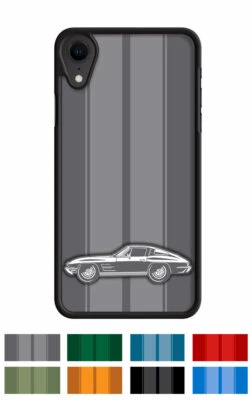 Chevrolet Corvette 1963 Split Window "Stripes" Phone Case iPhone Samsung Galaxy - Image 1 of 4