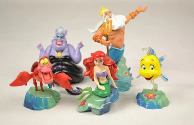 Colección de Personajes Disney Parte 2 La Sirenita 5 Mini Figura Set NUEVO Foto 1 de 2