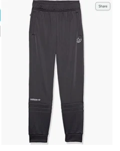 adidas Originals Kids  Sport Collection Track Pants, Carbon, X-Large - Picture 1 of 1