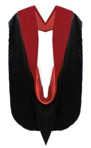 Doctor of Theology Hood - Scarlet & White - Picture 1 of 1