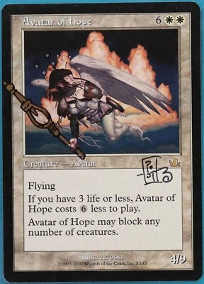 Avatar of Hope Prophecy PLD ARTIST ALTERED SIGNED MAGIC CARD (414887) ABUGames - Image 1 of 2