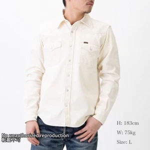 IRON HEART IHSH-398 Corduroy Western Shirt Off-white MADE IN JAPAN - Picture 1 of 19