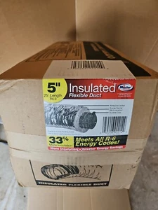 Chaqueta plateada Master Flow F6IFD5X300 conducto flexible aislado R-6 5 in. x 25 ft. - Imagen 1 de 5