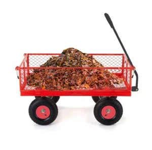 Carrello a Mano da Giardino Rosso 350 kg in Acciaio Cariola Carretto TC1840A sc - Foto 1 di 5