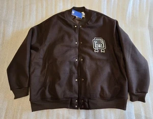 Bomberjacke Herren Adidas Originals Braun Varsity Größe XL - Bild 1 von 10