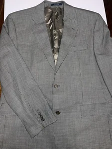 Ralph Lauren Blazer Herren 44 L Hahnentritt Wolle Tweed Sport Mantel Blazer Dillards - Bild 1 von 14