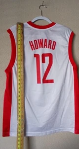 Camiseta deportiva de baloncesto de la NBA de los Houston Rockets para hombre mediana blanca roja Dwight Howard 12 - Imagen 1 de 12