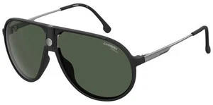 Carrera Polarized Men's Pilot Sunglasses w/ Leather Wrap Bridge CA1034S-0003-UC - Picture 1 of 4