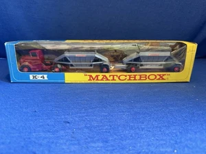Matchbox Lesney King Size K4 GMC Tractor & Fruehauf Hoppers - Picture 1 of 7