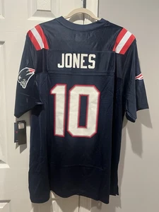 New England Patriots Jones Trikot Werbung XL (siehe Maße Fotos) Neu mit Etikett - Bild 1 von 7