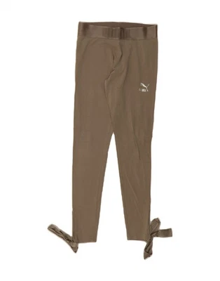 PUMA Womens Leggings UK 12 Medium Beige DF70 - Image 1 of 4