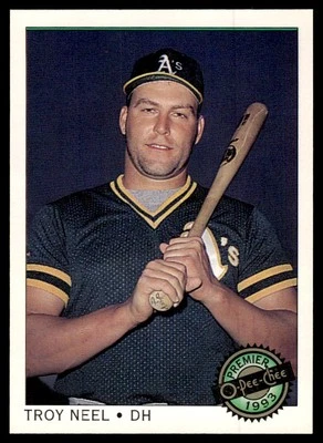 1993 O-Pee-Chee Premier Troy Neel Oakland Athletics #85 - Image 1 of 2