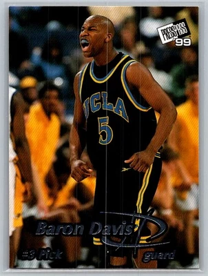 1999 Press Pass Basketball #3 Baron Davis - VG - UCLA Bruins - Image 1 of 2