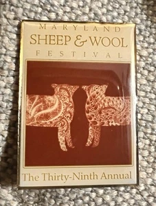 Maryland Sheep & Wool Festival Pin 39th Annual Vintage Pin Pinback Mint - Picture 1 of 1