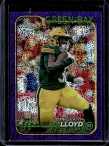 2024 Topps Chrome MarShawn Lloyd RC Purple Speckle Refractor #274/275 Packers - Picture 1 of 2