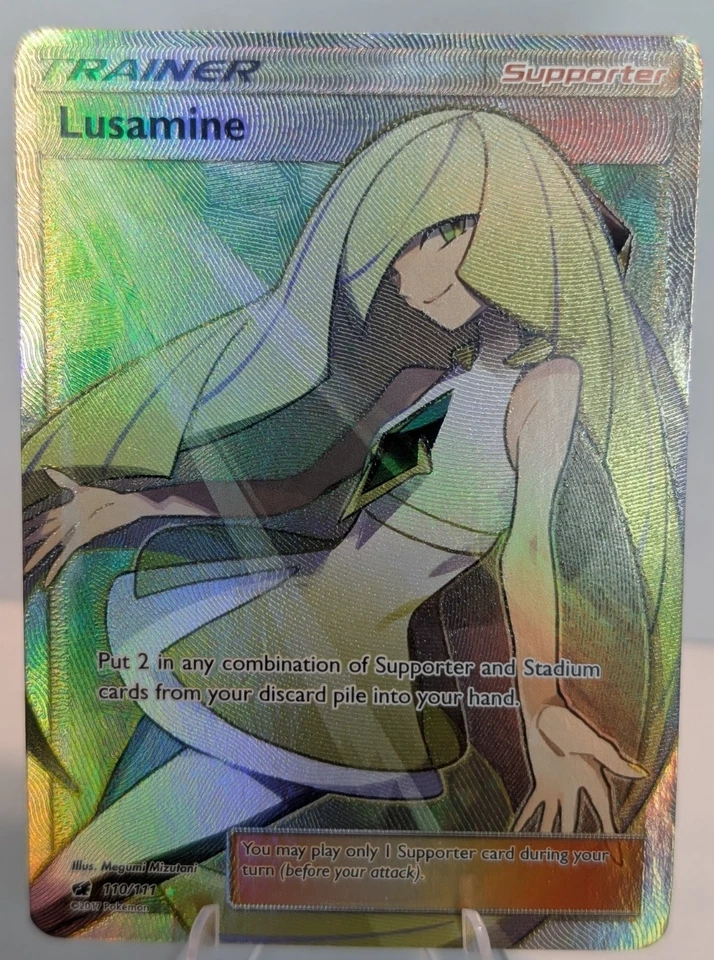 Pokémon TCG Lusamine 110/111 Holo Full Art Ultra Rare Crimson Invasion NM-M - Image 1 of 4