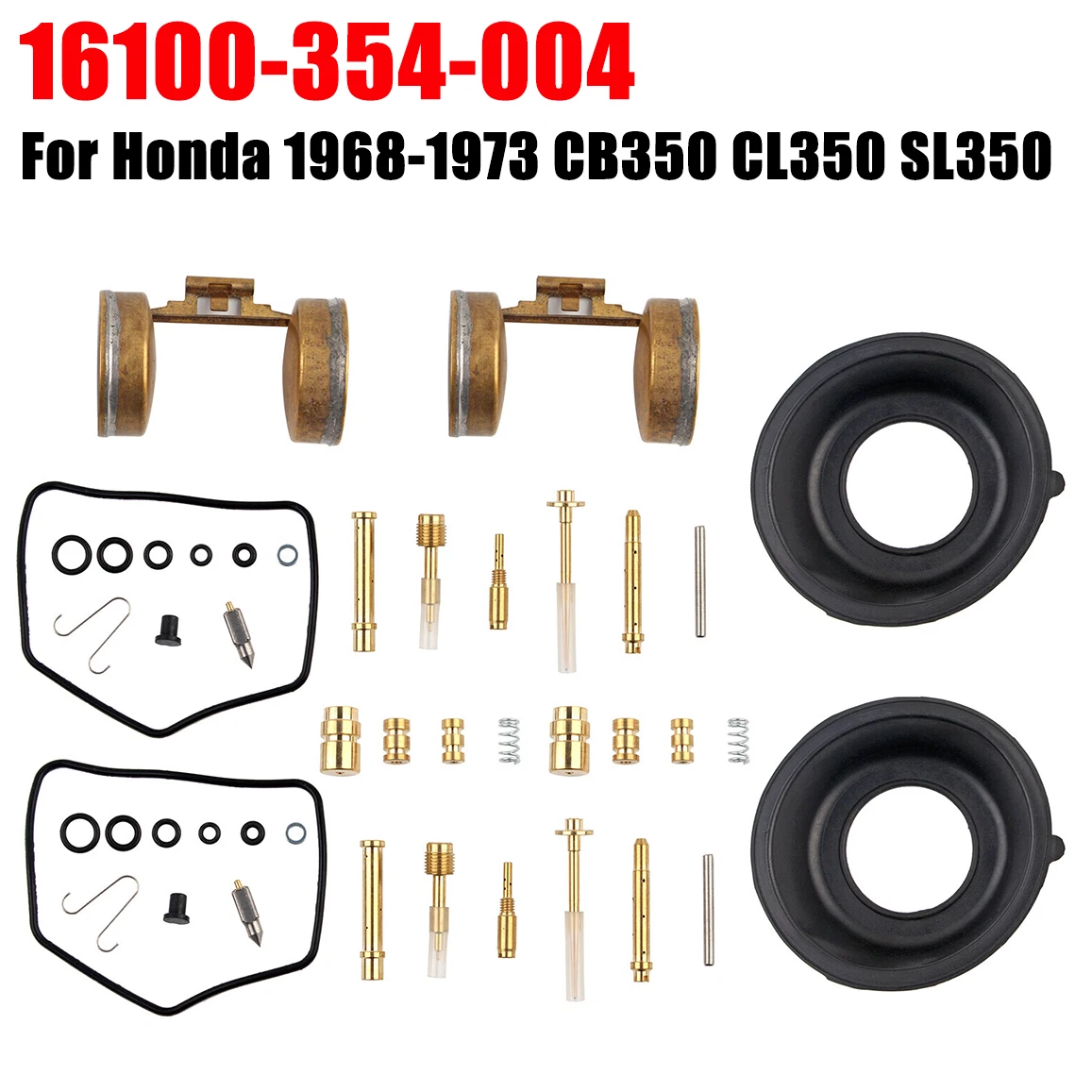 Kit Di Riparazione Carburatore Mad Hornets Per Honda CB350 1968-1972 E CL350 1968-1973, Ricambio Qualità