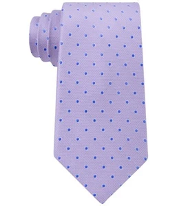Club Room Mens Polka Dot Self-tied Necktie, Purple, One Size - Picture 1 of 1