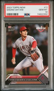 2023 Topps Now SHOHEI OHTANI #11 Opening Day Los Angeles Angels PSA 10 GEM MINT - Bild 1 von 2
