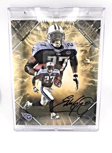 Eddie George 2025 Under Wraps EMANATE Autograph 8x10 Gold 32/50 Titans SP Legend - Picture 1 of 5