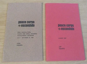 VTG 1969 STAFF Trainee/Biographies~"PEACE CORPS"~Escondido/PERU~Agriculture~ - Picture 1 of 9