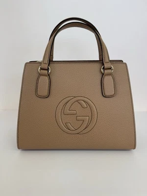 Gucci Pebbled Leather Top Handle Medium Soho Handbag / Crossbody 🇺🇸USA Seller - Image 1 of 4