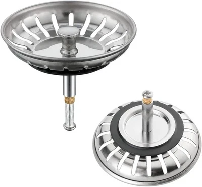 Siebkörbchen Für Spüle Siebkorb Sieb Spültisch Stöpsel Ablaufstopfen 79mm/82mm - Bild 1 von 4