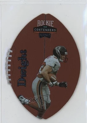 1998 Playoff Contenders Leather Footballs Silver Tim Dwight #7 Rookie RC - Image 1 of 2