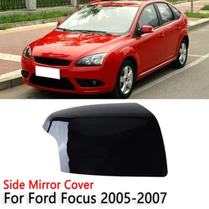 Right Black Door Side Rear View Mirror Cover Cap Housing for Ford Focus 2005-08 - Picture 1 of 6