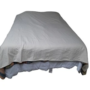 Dormisette Luxury Heavy Weight Flannel KING Duvet Cover Set 3 Pc Cream Germany - Picture 1 of 9